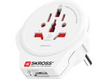 Adattatore Da Viaggio Skross Da Mondo A Europa Usb
