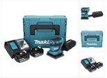 Levigatrice Orbitale A Batteria Makita Dbo 480 Rfj 18 V 112 X 102 Mm + 2X Batteria Ricaricabile 3,0 Ah + Caricabatterie + Makpac