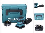 Makita Dbo 480 F1J Levigatrice Orbitale A Batteria 18 V 112 X 102 Mm + 1X Batteria Ricaricabile 3,0 Ah + Makpac - Senza Caricabatteria