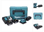 Levigatrice Orbitale A Batteria Makita Dbo 480 Rgj 18 V 112 X 102 Mm + 2X Batteria Ricaricabile 6,0 Ah + Caricabatterie + Makpac