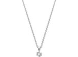 New Bling 9NB-0424 Collana In Argento Con Ciondolo In Zirconi - Argento - Zirconi - 6Mm - Maglia Ad Ancora - 40+5Cm - Colore Argento