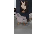 Sedia Moderna Design Sedia Imbottita Poltrona Poltrona In Legno Poltrona Relax Grigio