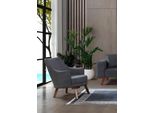Poltrona Da Salotto Poltrona Moderna Monoposto Design Arredamento Poltrona Grigia Monoposto Rivestimento