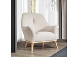 Poltrona Relax Club 1 Posto Bianca Soggiorno Design Arredo Tessile