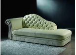 Chesterfield Chaise Lounge Divano A Poltrona Lounge 230Cm