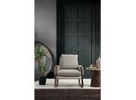 Poltrona Wing Chair Tessuto Grigio Soggiorno Poliestere 1 Posto Moderno Nuovo