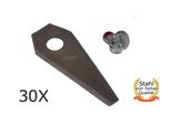 30 X 4,9 Cm Lama In Acciaio Inox Bosch Indego 350 400 1000 1100 1200 Connect Robot Rasaerba