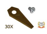 30 X 4,9 Cm Lama In Titanio Bosch Indego 350 400 800 1000 1100 1200 Connect Robot Rasaerba