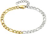 Armband "Schmuck Geschenk Armschmuck Edelstahl", Gelb (Gelbgoldfarben, Edelstahlfarben), Aniston Jewelry & Watches, ArmbäNder, Damen, 22Cm, Edelstahl, Armband