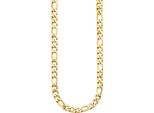 Edelstahlkette "Schmuck Geschenk Edelstahl Halsschmuck Figarokette", Gold (Gelbgoldfarben), Aniston Jewelry & Watches, Halsketten, Damen, Edelstahl, L: 47 B: 6,6Mm, Edelstahlkette, B:6,6Mm