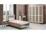 Set Camera Dei Bambini Letto Per Bambini Letto Per Bambini Mobili In Legno Marrone Set 5 Pezzi