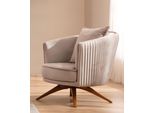 Poltrona Design Divano Imbottito Lusso 1 Posto Tessile Velluto Monoposto Nuovo
