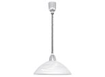 Eglo Lampada A Sospensione "Lord 2"" Grigio Nichel Opaco, Vetro Alabastro E27 36Cm 87008"