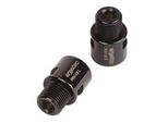 Ergotec Estensione Asse Pedale In Acciaio Inox Per 9/16', Nero (1 Coppia)