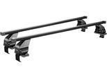Menabo Omega | Portapacchi - Alfa Romeo 159 4 Porte 2005-2013 - Nero - Acciaio - Lunghezza 130 Cm - Portapacchi Alfa Romeo - Omologato Tuv E Iso