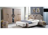 Camera Da Letto Comodino Armadio Cassettiera Sgabello Set 6 Pezzi Nuovo