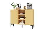 Sonni 120X35X93 Cm Cassettiera A 2 Ante In Legno Originale Armadio, Ampio Spazio Di Archiviazione, Armadi Da Soggiorno