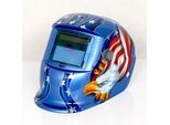 Geko Cappa Per Saldatura Autoscurante Blu Con Fiamme G01878