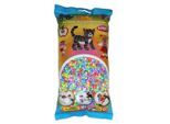 Hama Beads 205-50 Sacchetto Di Perline Da Stirare Con Circa 6.000 Perline Midi Colorate Con Un Diametro Di 5 Mm In Un Mix Di Colori Pastello, Divertimento Creativo Per Grandi E Piccini