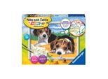 Ravensburger Creart 28329 - Cuccioli Di Jack Russell - Cani Da Colorare Con I Numeri Per Bambini Dai 7 Anni In Su 28329