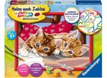 Ravensburger Creart 28342 - Due Teneri Gattini - Gatti Da Colorare Con I Numeri Per Bambini Dai 9 Anni In Su 28342