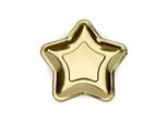 Decorazione Da Tavola Natalizia A Forma Di Stella 6 Pezzi Color Oro 18 Cm -