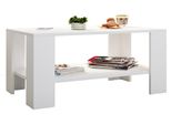 Tavolino & Tavolino Dalus Bianco A. 41 X L. 90 X P. 53 Cm