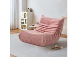 Fortuna Lai Divano Singolo Sedia Chill Pigro, Rosa