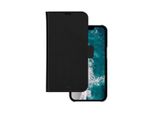 DBRAMANTE1928, Custodia Per Iphone 14 Plus Folio 2 In 1 Modello Stockholm In Pelle Con Portacarte, Nero