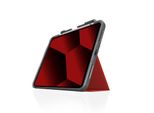 Stm Dux Plus - Custodia Blindata Per Ipad 10,9" (2022) MIL-STD-810G Con Ricarica Apple Pencil (Rosso)"
