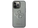 Guess Guhcp13Lsa4Gsgr Iphone 13 Pro / 136,1 Szary/Grey Custodia Rigida Saffiano 4G Logo In Metallo