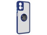 Avizar, Custodia Per Cellulare Con Supporto Per Anello Motorola Moto G34, Blu