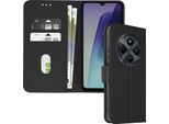Avizar, Custodia In Pelle Finta Con Funzione Di Supporto Xiaomi Redmi 14C, Nero