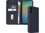 Avizar, Custodia In Pelle Finta Con Funzione Di Supporto Per Samsung Galaxy A06, Blu Scuro