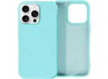Avizar, Custodia Semirigida In Silicone Soft Touch Per Iphone 16 Pro Max, Blu Turchese