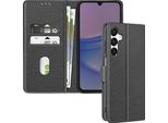 Avizar, Custodia In Ecopelle Con Funzione Di Supporto Per Samsung Galaxy A16, Nero