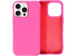 Avizar, Custodia Semirigida In Silicone Soft Touch Per Iphone 16 Pro, Rosso Fucsia