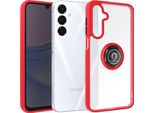 Avizar, Custodia Per Cellulare Per Samsung Galaxy A16 Anello In Metallo, Supporto Video, Rosso