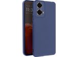Avizar, Cover Soft Touch In Silicone Motorola Moto G85, Retro Opaco, Blu Scuro