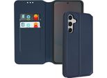 Avizar, Custodia In Pelle Finta Classic Edition Per Samsung Galaxy S24 Fe, Blu Scuro