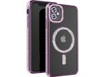 Avizar, Custodia Diamantata Per Iphone 11 - Protezione Magsafe Con Bordo In Strass, Viola