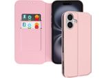 Avizar, Custodia In Pelle Finta Classic Edition Per Apple Iphone 16 Plus, Oro Rosa