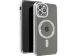 Avizar, Custodia Diamond Per Iphone 13 Pro Max - Protezione Magsafe Con Bordo In Strass, Argento