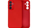 Avizar, Custodia Per Cellulare In Silicone Semirigido E Morbido Al Tatto Per Samsung M35, Rosso