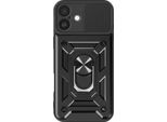 Mayaxess, Custodia Protettiva Per Apple Iphone 16 Cover Fotocamera Con Supporto Ad Anello, Nero
