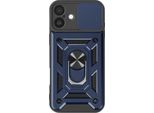 Mayaxess, Custodia Protettiva Per Apple Iphone 16 Anello Porta Fotocamera, Blu Scuro