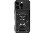 Mayaxess, Custodia Protettiva Per Apple Iphone 16 Pro Max Cover Fotocamera Con Supporto Ad Anello, Nero