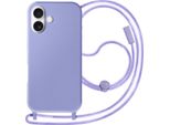 Avizar, Custodia Semirigida A Catena Soft Touch Per Apple Iphone 16, Lavanda