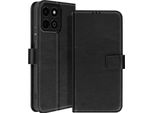 Avizar, Honor 200 Smart Vintage Wallet Cover Con Funzione Stand, Nero