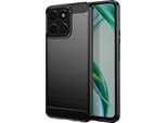 Avizar, Custodia Protettiva Flessibile Per Honor 200 Smart, Effetto Carbonio, Nero